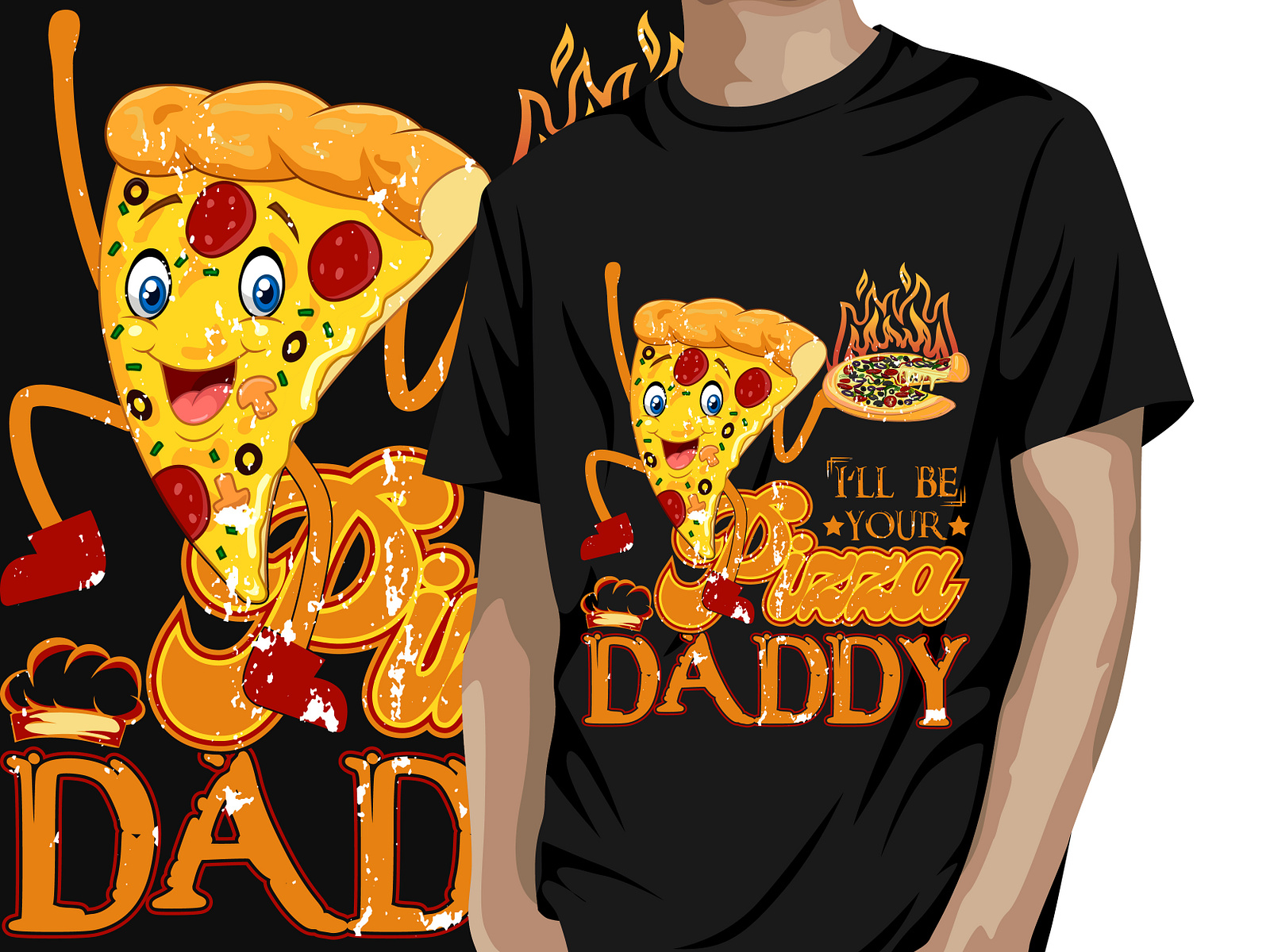 Pizza T-shirt Design | Pizza Shirt Design | Pizza Tee Design by Mousumi ...