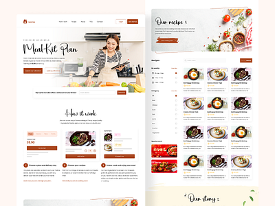 Yanuna - food website design design ui ux website