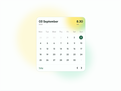 Calendar Design calendar design graphic design minimal ui ux