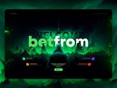 Promo Casino - Web Interface bet bet design betting casino casino art casino interface casino landing crypto casino gambling gambling promo game interface promo promo casino promo design slots sport sports betting ui ux web3