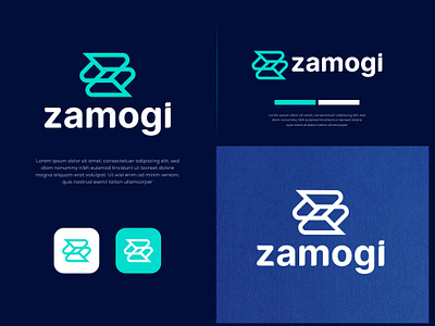 Zamogi (Z Logo Design) branding design graphic design icon logo logo design sofiqul.im99 typography vector z z logo
