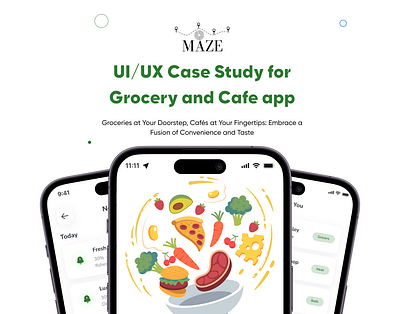Grocery & Café Application Design animation app branding cafe café food graphic design green grocery logo tablebooking ui