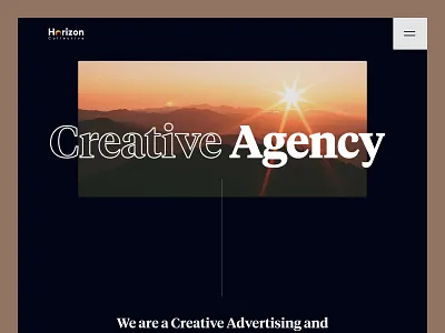 Horizon Collective (Darker Version) - Redesign & Webflow 2023 advertising clean creative layout dark digital agency illustration interactive design landing page mobile modern design responsive design trendy ui ux video production visual design web design webflow website redesign