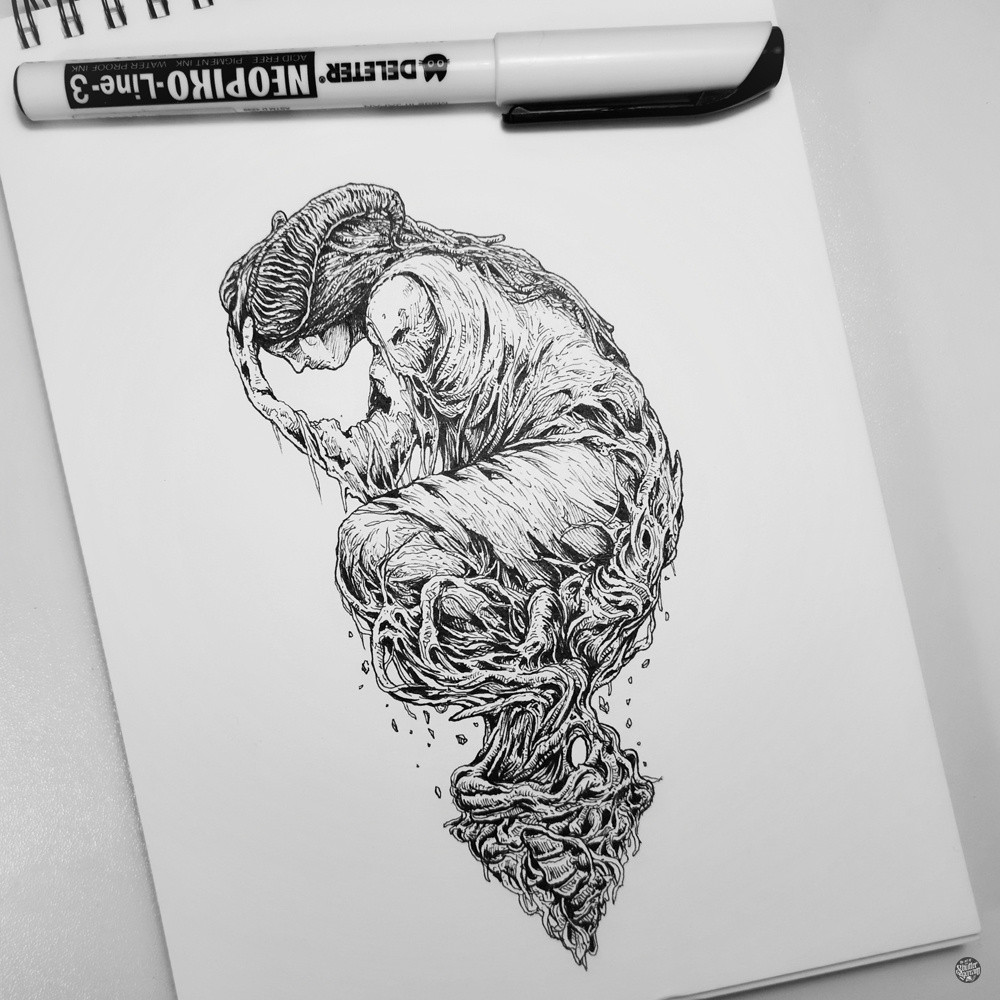 Daily Inkwork art design drawing illustration illustrator ink line art