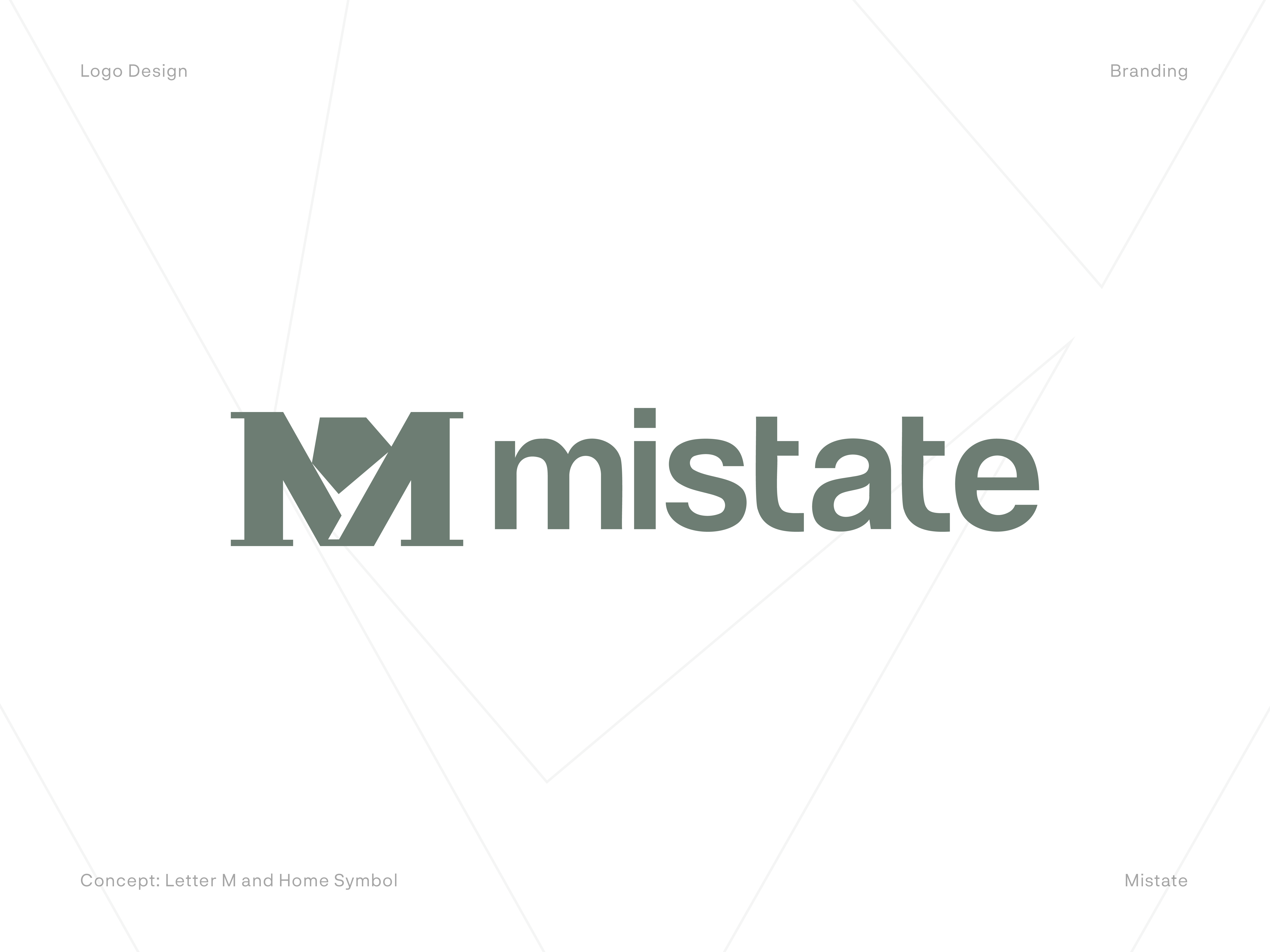 Mistate Logo Design brand brand identity branding devignedge estate home house identity letter m logo logo design logomark logos logotype minimal logo monogram real estate logo symbol