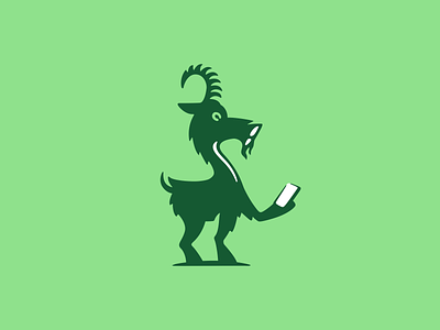 Tricky goat logo animal brand branding for sale goat logo nagual design tricky