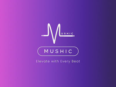 Mushic - Elevate with Every Beat branding logo music ui