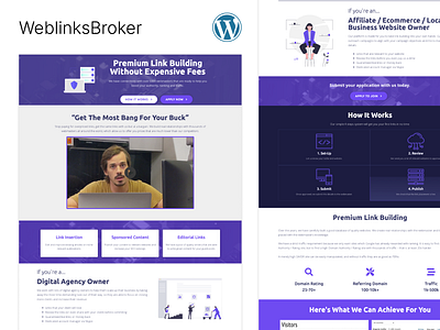 WeblinkBroker development graphic design mockup ui website design wordpress