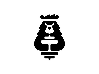 Gym bear animal barbell bear brand branding character design elegant graphic design gym illustration logo logotype mark mascot minimalism minimalistic modern sign sport