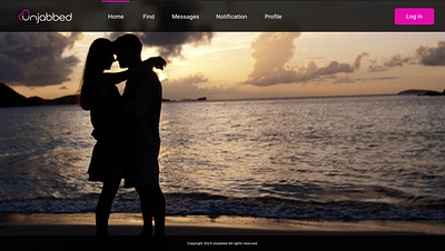 Unjabbed - Dating Website Design branding date dating design ui unjabbed ux web web design website