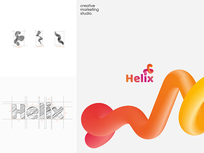 Logo Design. Creative Marketing Studio branding creative design graphic design helix logo marketing studio vector