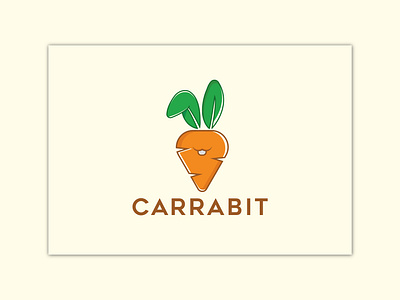 carrot Logo branding carrot logo combination logo graphic design logo logo create logo design rabbit logo ui