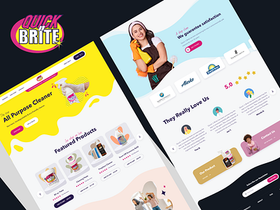 QuicknBrite graphic design ui ux web designing