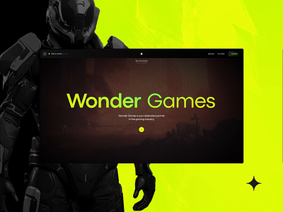 Wonder Games 3d animation branding design gaming graphic design landing page motion graphics reel ui ux web webdesign website