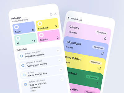 Todo List App app clean daily events goal tracking habit tracking list minimal mobile app organize productivity productivity tool task app task management to dos todo list todolist todos ui ux