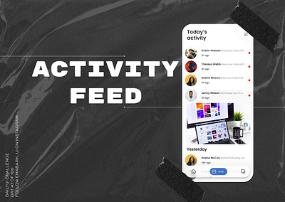 Dailyui47:Acitivity feed 47 acitivityfeed dailui47 dailyui design figma interfacedesign plasticwarp ui