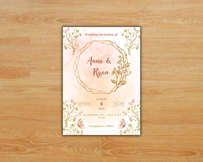 Wedding Invitation Card Template