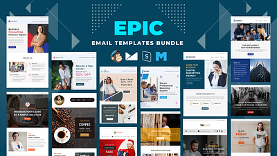 Epic – Multi-Concept Email Templates Bundle email campaign email template email templates bundle epic bundle newsletters responsive