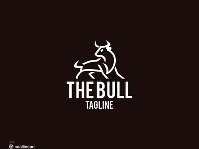 bull logo art branding bull design graphic design illustration lineart logo neatlineart vector