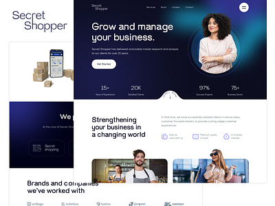 Secret Shopper mockup ui user experience website designing