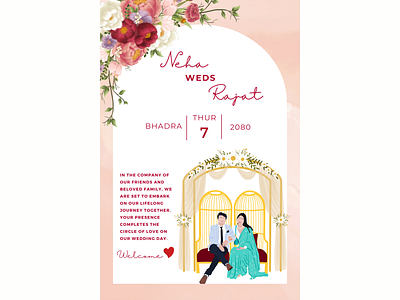 Wedding Canvas Design | Illustration Design design graphic design illustration wedding