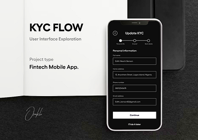 KYC Flow (Fintech Mobile App) fintech kyc ui ui design ux