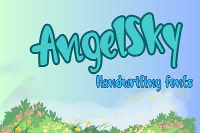 AngelSky fonts fonts fun funny nature typography