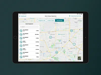 iPad Enterprise Software for Construction Industry apple case study category construction design enterprise figma figmadesign form ipad ipad design list map maps product design table ui uiux ux