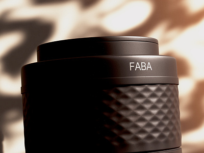 FABA coffee grinder 3d 3d art beans black blender blender3d branding coffee design gadget grinder illustration logo sun