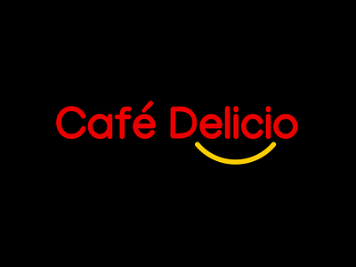 Cafe Delicio - Brand Logo branding cafe chennai design graphic design india logo typography
