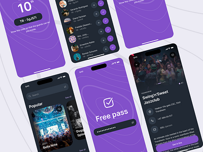 Event platform — Concept android app app design dark theme design event event platform ios mobile mobile app mobile ui ui ui design ux ux design