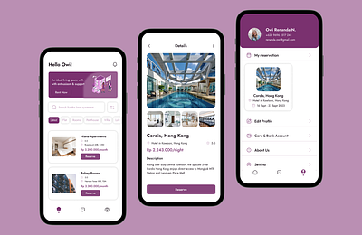 Daily UI Challenge - D6 - An apartment reservation app design apartment hunting app booking app booking villa daily ui challenge design rent apartment rent hotels reserve apartment reserve hotels reserve villa ui ui ux design uidesign