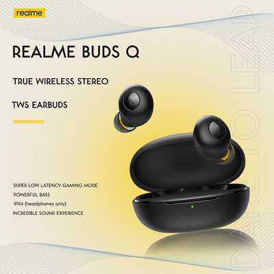 Realme Buds Q branding graphic design
