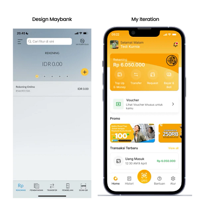 Maybank Revamp banking fintech ui