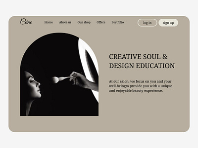 Lnding page of makeup site landing landing page ui uiuxdesign uiuxdesigner ux