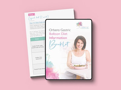 Orbera Gastric Balloon Diet Information Booklet adobe indesign booklet brochure diet chart ebook design ebook layout edito health and fitness layout design lead magnet pdf medical guide