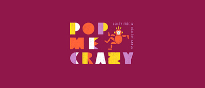 Pop Me Crazy Ice-cream branding graphic design illustration logo