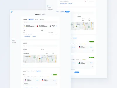 Web App / New Order / Expanded fields