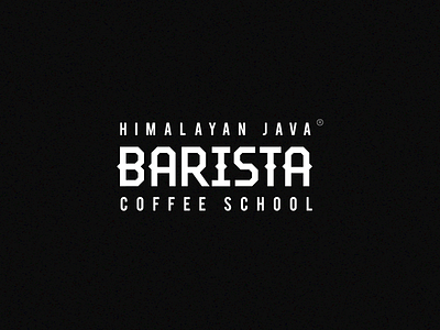 Barista Coffee School Logo Design | Himalayan Java | Nepal barista branding cafe coffee graphic design logo motion graphics school training