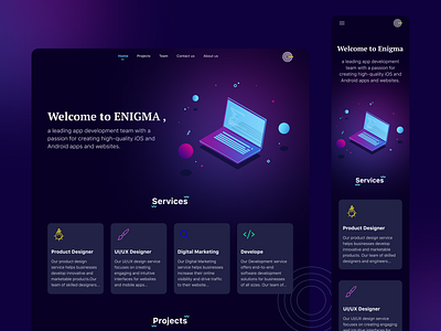 Enigma website company website design enigma enigma website graphic design organization ui ui design uidesign uiux uiuxdesign ux uxdesign web development webdesign website