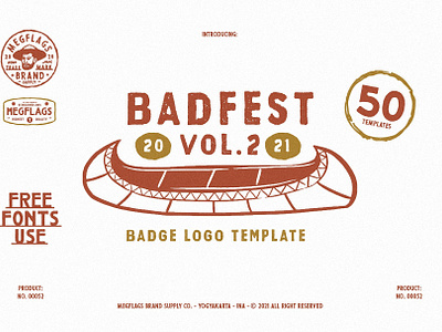 Badfest Vol.2 50 Badge/Logo Template