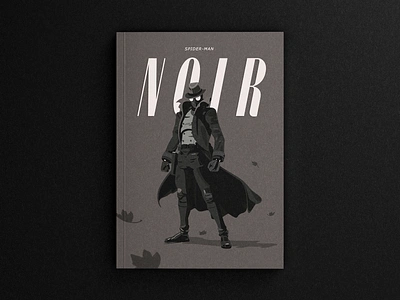 Spider-Man Noir branding design fanart graphic design illustration logo marksman marvel minimalism newyork noir power simplicity skilled spider spiderman superhero vector web