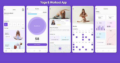Yoga & Workout App app booking app scheduling scheduling app workout workout app yoga yoga workout app yoga app