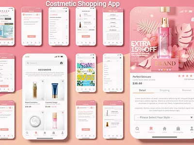 Shopping Cart App app buy costmetic costmetic costmetic app ecommerce app online buy online shopping shopping cart