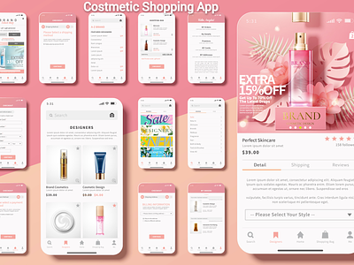 Shopping Cart App app buy costmetic costmetic costmetic app ecommerce app online buy online shopping shopping cart