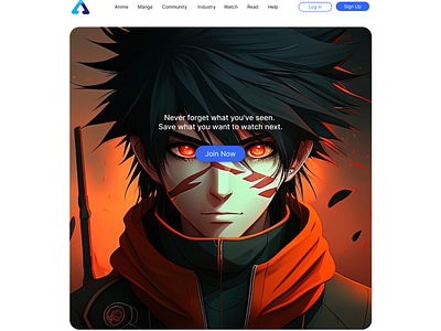 An Anime Movie Landing Page anime conceptlandingpage figmadesigns landingpage ui uiux websitedesign