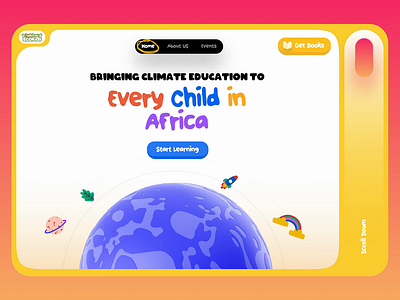 EcoKids Website animation app children climate climate change design figma game illustration interactions kids motion motion graphics product ui user experience user interface ux web design website