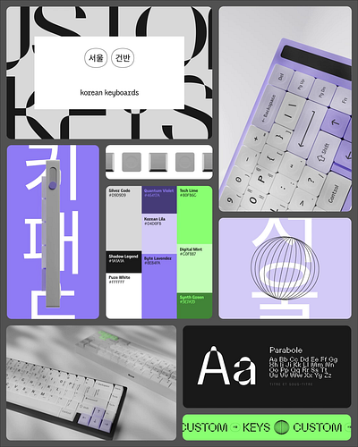 Custom Keys - Brand in Motion 3d art direction blender branding graphic design keyboard keyboards korean motion graphics tech
