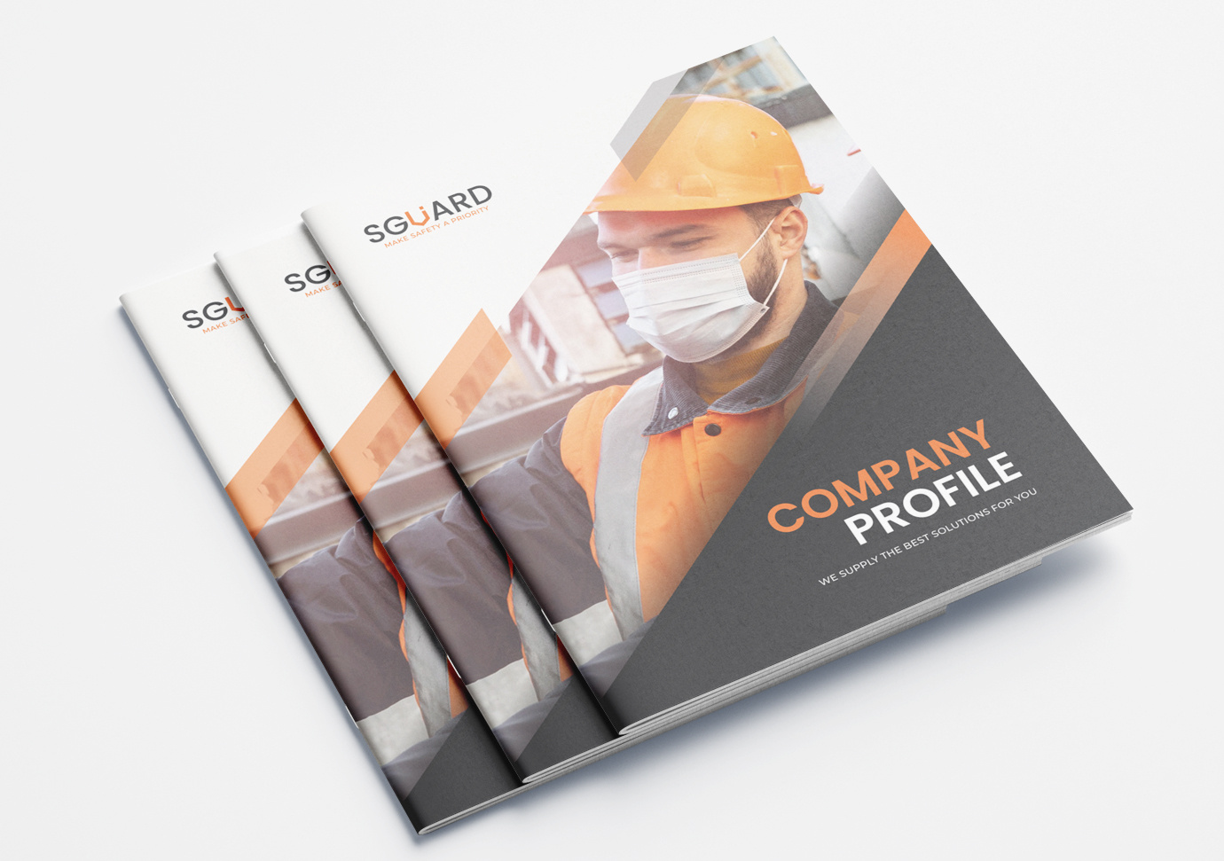 SGUARD Company Profile book business company profile cover graphic design