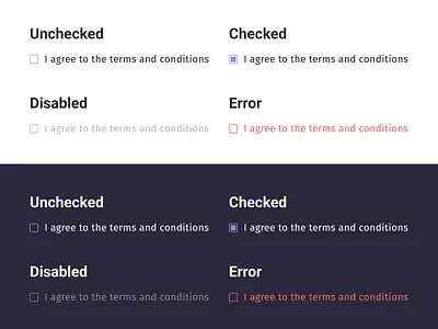 Checkbox branding checkbox dark mode light mode ui web components